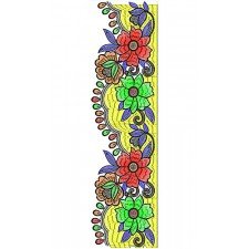 Sequins Lace Embroidery Design 1699