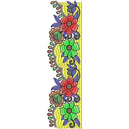 Sequins Lace Embroidery Design 1699