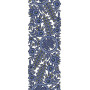 Bridal Floral Small Leaf Sequins Pattern Lace Border Brocade