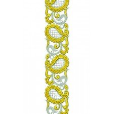 Banarsi Saree Lace Embroidery Design 17007