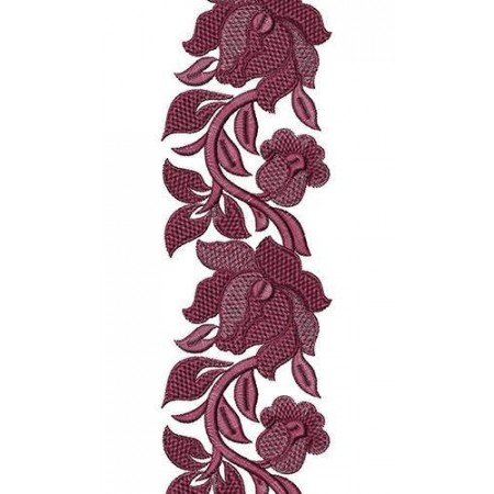 Brazilian Dress Lace Embroidery Design 17008