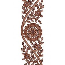 Superb Stylish Sequins Lace Border Brocade Design