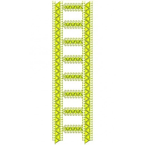 Net Lace Fabric Embroidery Design 17170
