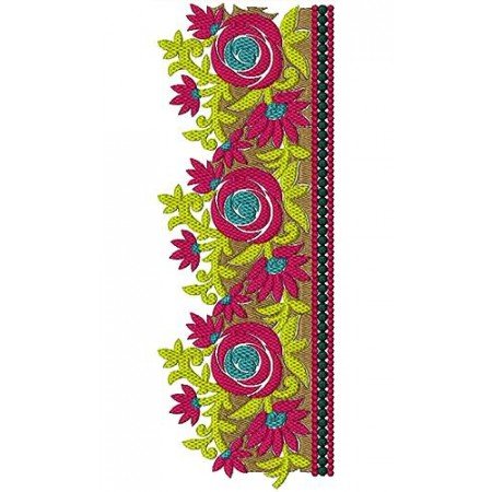 Arabian Fashion Embroidery Design 17176