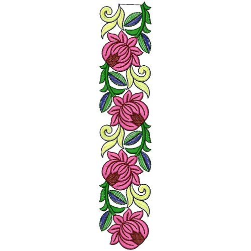 Rose Flower Lace Embroidery Design