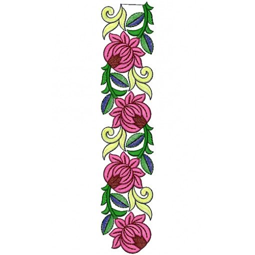 Rose Flower Lace Embroidery Design
