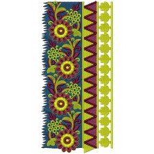 Romanian Folk Dress Lace Embroidery Design
