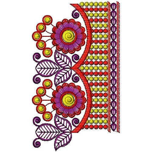 Exquisite Gharchola Border Embroidery Design