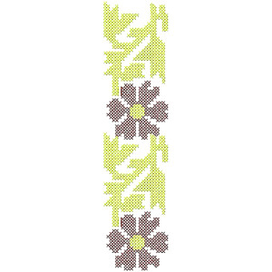 Arbiyan Abaya Cross Stitch Lace Embroidery Design