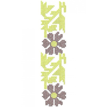 Arbiyan Abaya Cross Stitch Lace Embroidery Design