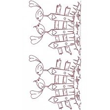 Pretty Sparrows Lace Embroidery Design
