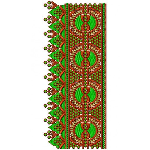 Chiffon Saree Lace Embroidery Design
