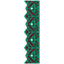 Machine Embroidery Bed Sheet Design 17491