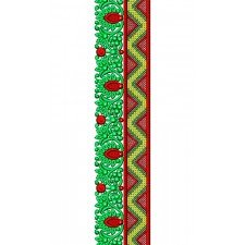 Metallic Flower Lace Ribbon Embroidery Design