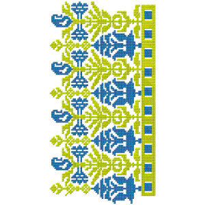 African Cross Stitch Lace Embroidery Design