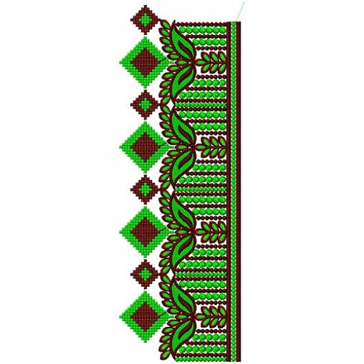 Shawl Border Embroidery Designs