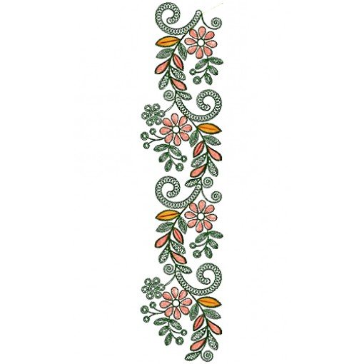 Party Dress Cording Lace Embroidery Design