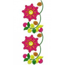 Party Saree Lace Embroidery Design