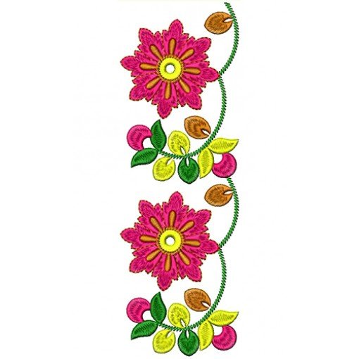 Party Saree Lace Embroidery Design