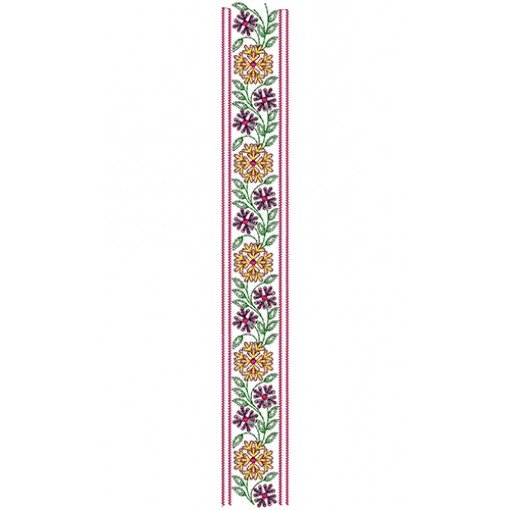 Heavy Border Work Saree Embroidery Design