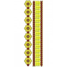 Traditional Kurtis Lace Embroidery Design
