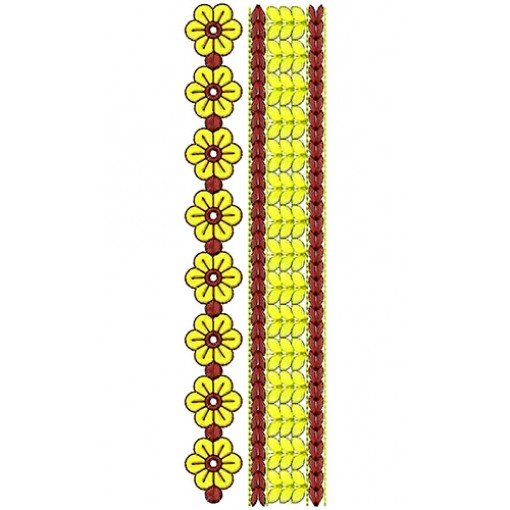 Traditional Kurtis Lace Embroidery Design