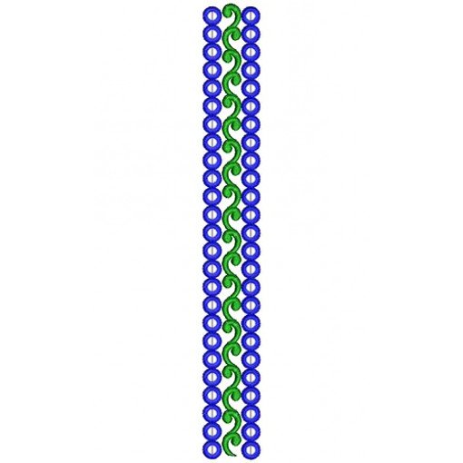 Traditional Long Skirt Embroidery Lace Design