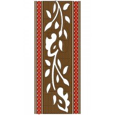 Vine Border Embroidery Saree Design