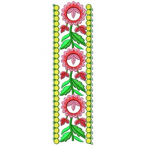 Bottle Green Party Wear Dress Embroidery Design
