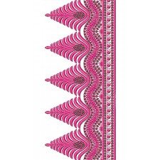 Palm Island Bridal Look Sequins Lace Border Brocade Design