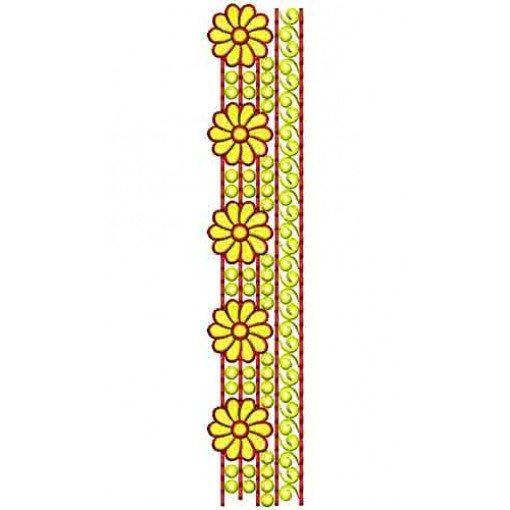 College Girls Dress Embroidery Lace Design