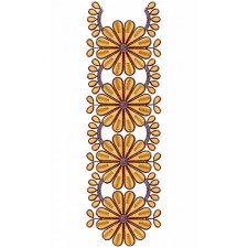 Fancy Lace Border Brocade Embroidery Design
