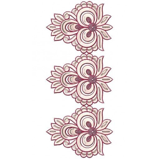Asia Bruges Lace Embroidery Design
