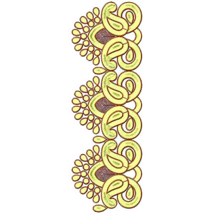 Ladybug Monogram Lace Embroidery Design