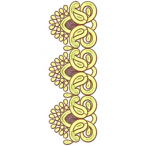 Ladybug Monogram Lace Embroidery Design
