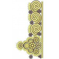 Table Border Embroidery Design