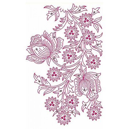 Lace Embroidery Design 18364