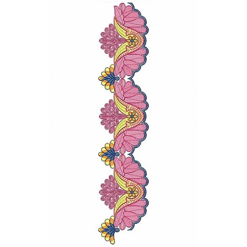 Cut Work Cording Embroidery Lace Design 18807
