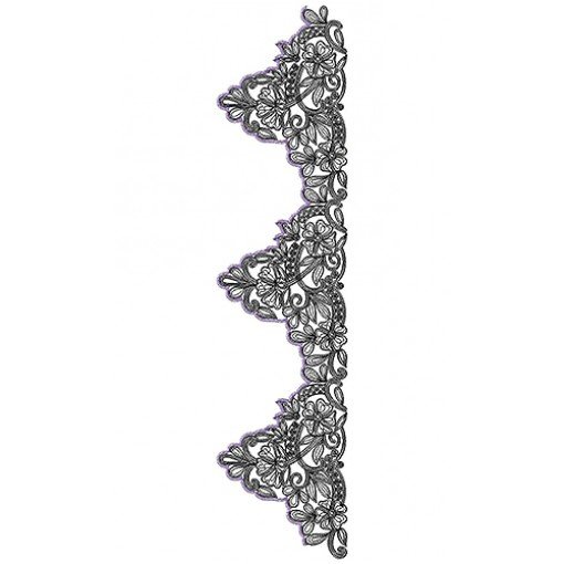 Fancy Cording Border Embroidery Design 18808