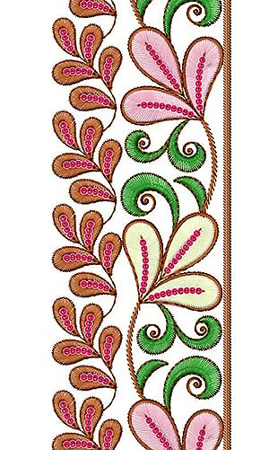Border (Lace) Designs for Embroidery Machines