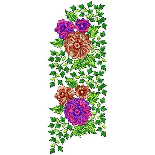 Floral Lace Embroidery Design 19847