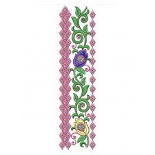 Superb Flat & Sequins Embroidery Lace Design