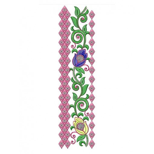Superb Flat & Sequins Embroidery Lace Design