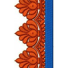 Dual Color Lace Embroidery Design 2015