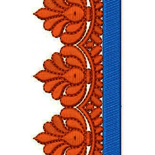 Dual Color Lace Embroidery Design 2015
