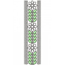 Pakistan Dress Style Lace Embroidery Design 21083