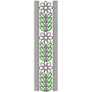 Pakistan Dress Style Lace Embroidery Design 21083