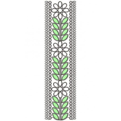 Pakistan Dress Style Lace Embroidery Design 21083