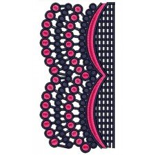 Women Fashion Dress Freestanding Embroidery Design 21115