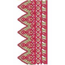 Pakistani woman Clothing Freestanding Embroidery Design 21126